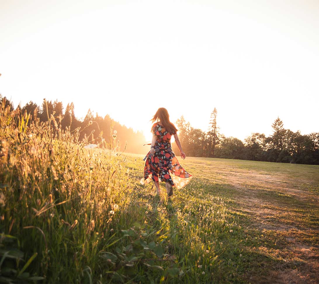 Woman in a meadow