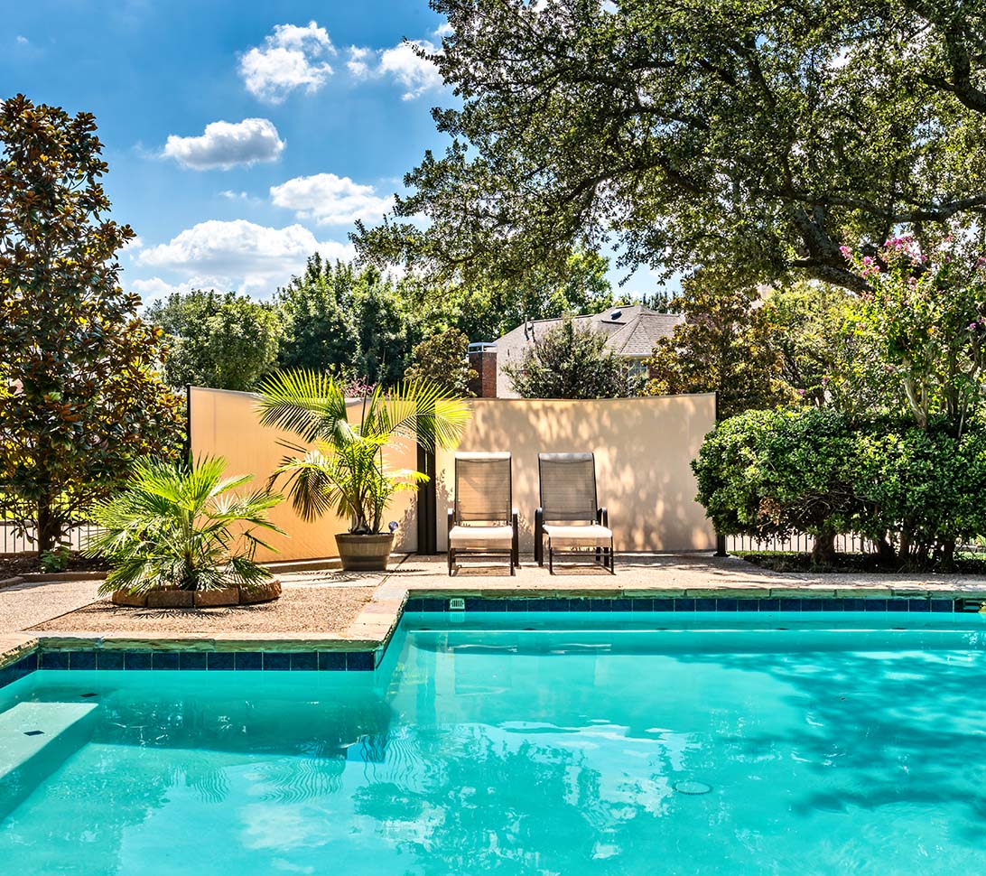 backyard pool oasis