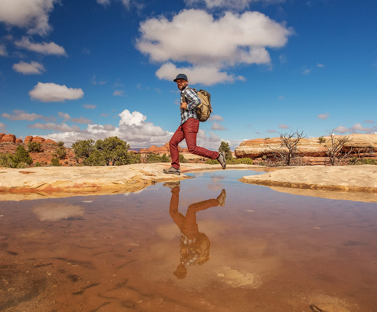 Man hiking