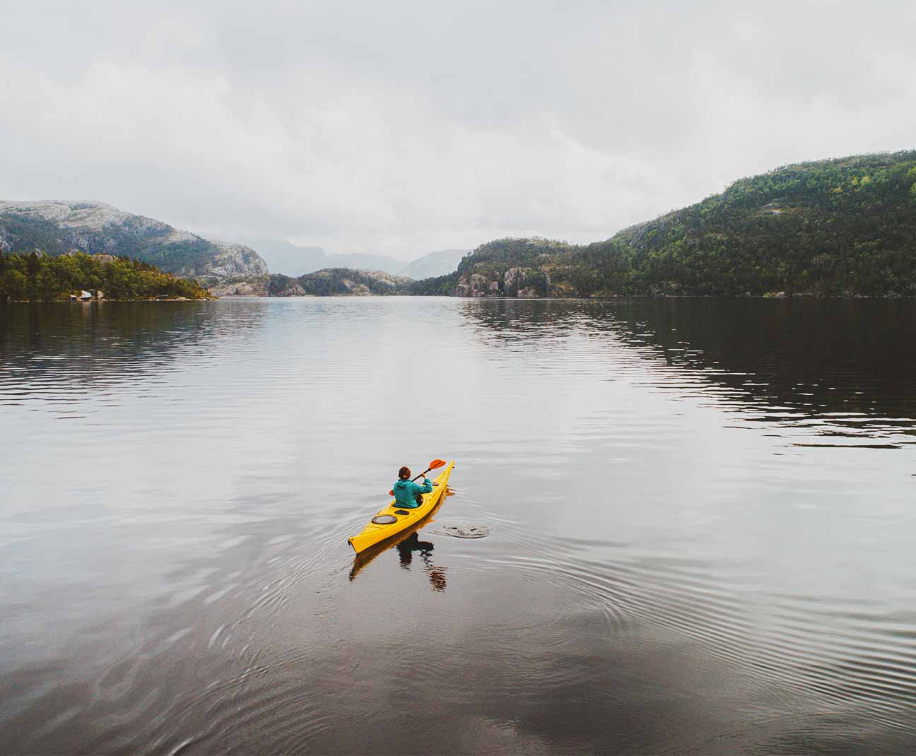 person in kayak