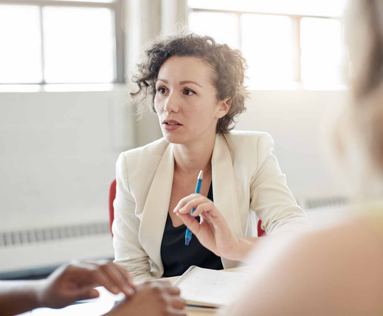 Businesswoman in meeting