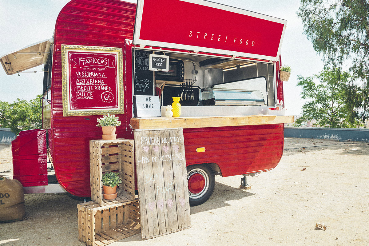 red food truck