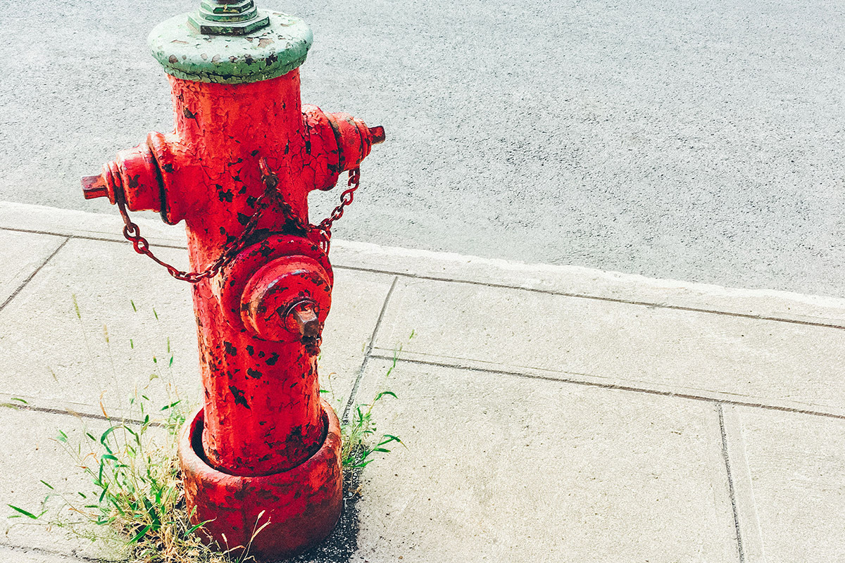 red fire hydrant