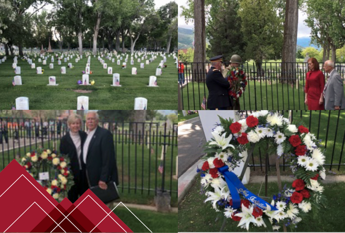 Memorial Day ceremony at Fort Douglas Military Cemetery.